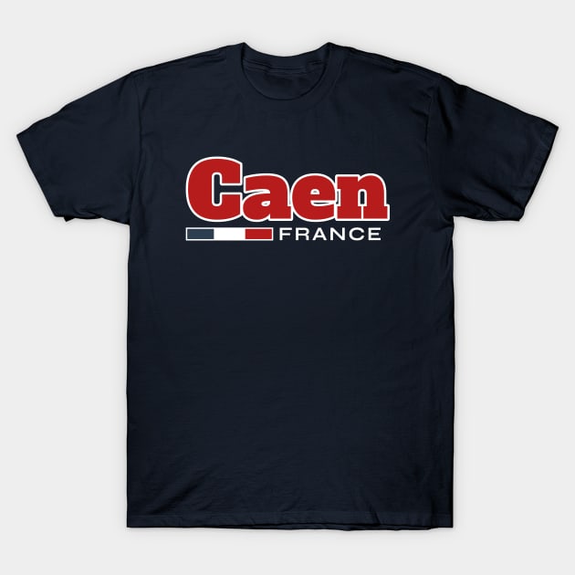 Caen France Retro T-Shirt by urban-wild-prints